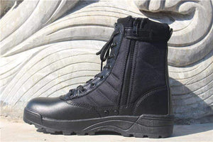 Tactical Leather Boots boots TheSwirlfie 