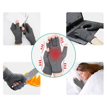 Load image into Gallery viewer, 1 Pair Compression Arthritis Gloves Premium Arthritic Joint Pain Relief Hand Gloves Therapy Open Fingers Compression Gloves 100005606 Dashery Box 