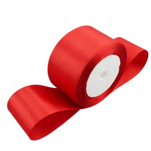 Load image into Gallery viewer, Red Satin Ribbon Wholesale Gift Wrapping Christmas ribbons