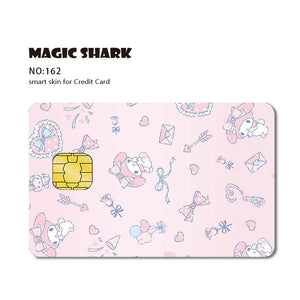Sanrio Hello Kitty My Melody Poker Sticker Film Tape Skin for Credit Card Debit Card Kt Cat Waterproof Stickers Big Small Chip