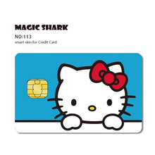 Load image into Gallery viewer, Sanrio Hello Kitty My Melody Poker Sticker Film Tape Skin for Credit Card Debit Card Kt Cat Waterproof Stickers Big Small Chip