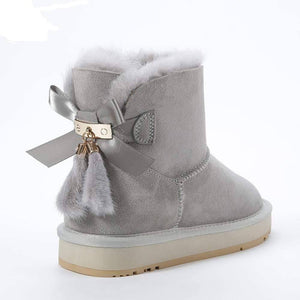 Winter Sheepskin Leather boots for Women Women's winter boots Dashery Box 