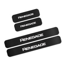 Load image into Gallery viewer, For Jeep Renegade Wrangler JK TJ Rubicon Cherokee Patriot Trail Hawk Compass 4PCS Car Door Sill Stickers Car Tuning Accessories 4PCS Car Door Sill Stickers Car Tuning Accessories Dashery Box Renegade 