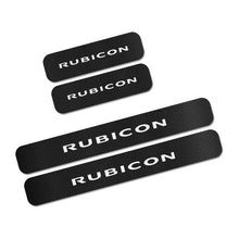 Load image into Gallery viewer, For Jeep Renegade Wrangler JK TJ Rubicon Cherokee Patriot Trail Hawk Compass 4PCS Car Door Sill Stickers Car Tuning Accessories 4PCS Car Door Sill Stickers Car Tuning Accessories Dashery Box Rubicon 