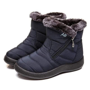 Snow Boots Women's Boots Non-slip Women Winter Boots Fur Warm Ankle Boots For Women Down waterproof Booties Botas Mujer 40 41 42 Women's winter boots Dashery Box 05 Blue 10 