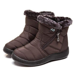 Snow Boots Women's Boots Non-slip Women Winter Boots Fur Warm Ankle Boots For Women Down waterproof Booties Botas Mujer 40 41 42 Women's winter boots Dashery Box 05 brown 10 