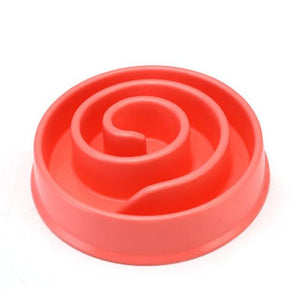 Pet Dog Feeding Food Bowls Puppy Slow Down Eating Feeder Dish Bowl Prevent Obesity Pet Dogs Supplies Dropshipping Dashery Box red 01 as picture shows 