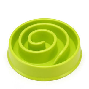 Pet Dog Feeding Food Bowls Puppy Slow Down Eating Feeder Dish Bowl Prevent Obesity Pet Dogs Supplies Dropshipping Dashery Box green 01 as picture shows 