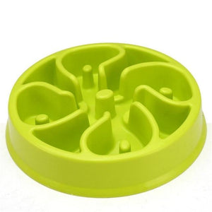 Pet Dog Feeding Food Bowls Puppy Slow Down Eating Feeder Dish Bowl Prevent Obesity Pet Dogs Supplies Dropshipping Dashery Box green 02 as picture shows 