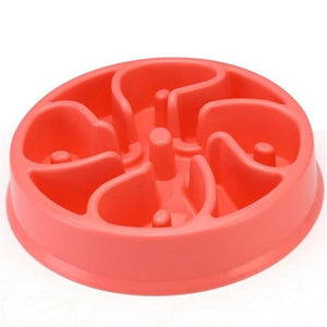 Pet Dog Feeding Food Bowls Puppy Slow Down Eating Feeder Dish Bowl Prevent Obesity Pet Dogs Supplies Dropshipping Dashery Box red 02 as picture shows 