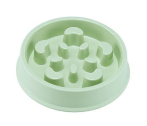 Pet Dog Feeding Food Bowls Puppy Slow Down Eating Feeder Dish Bowl Prevent Obesity Pet Dogs Supplies Dropshipping Dashery Box green 03 as picture shows 