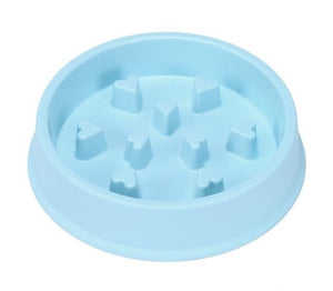 Pet Dog Feeding Food Bowls Puppy Slow Down Eating Feeder Dish Bowl Prevent Obesity Pet Dogs Supplies Dropshipping Dashery Box blue 04 as picture shows 