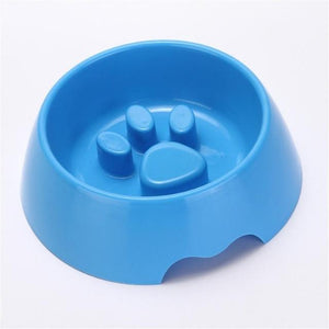 Pet Dog Feeding Food Bowls Puppy Slow Down Eating Feeder Dish Bowl Prevent Obesity Pet Dogs Supplies Dropshipping Dashery Box blue 08 as picture shows 