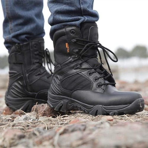 Mens Fashion Motorcycle boots Men's boots Dashery Box 