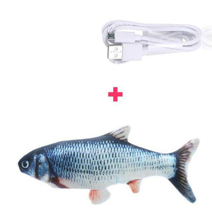 30CM Electronic Pet Cat Toy Electric USB Charging Simulation Fish Toys for Dog Cat Chewing Playing Biting Supplies Dropshiping Dashery Box with USB cable 2 Australia 