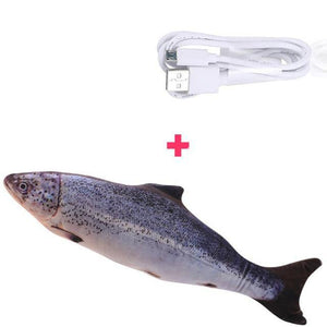 30CM Electronic Pet Cat Toy Electric USB Charging Simulation Fish Toys for Dog Cat Chewing Playing Biting Supplies Dropshiping Dashery Box with USB cable 3 China 