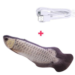 30CM Electronic Pet Cat Toy Electric USB Charging Simulation Fish Toys for Dog Cat Chewing Playing Biting Supplies Dropshiping Dashery Box with USB cable 4 Australia 