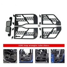 Load image into Gallery viewer, 1 set half tube doors with side mirrors for jeep wrangler 1 set half tube doors with side mirrors Dashery Box 