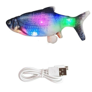 30CM Electronic Pet Cat Toy Electric USB Charging Simulation Fish Toys for Dog Cat Chewing Playing Biting Supplies Dropshiping Dashery Box with USB cable 5 Italy 