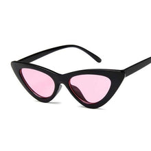 Load image into Gallery viewer, Vintage Women Cat Eye Sun Glasses Cat Eye Sun Glasses Dashery Box Black Pink 