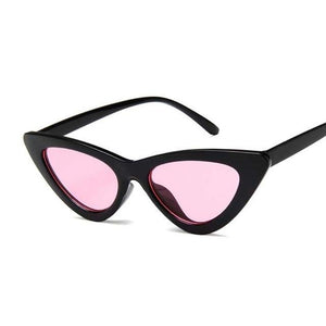 Vintage Women Cat Eye Sun Glasses Cat Eye Sun Glasses Dashery Box Black Pink 