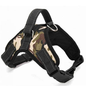 Heavy Duty Dog Pet Harness Vest Adjustable Collar Dog Harness Vest Dashery Box camouflage XL 