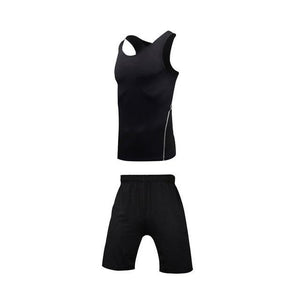 Men Sportswear Compression Sport Suits Quick Dry Running Sets Clothes Sports Joggers Training Gym Fitness Tracksuits Running Set Dashery Box Men sportswear 2-1 2XL 