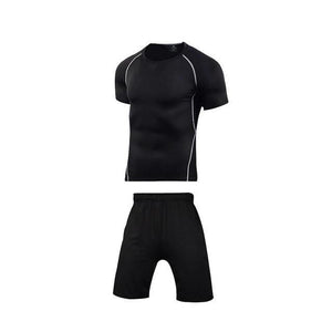Men Sportswear Compression Sport Suits Quick Dry Running Sets Clothes Sports Joggers Training Gym Fitness Tracksuits Running Set Dashery Box Men sportswear 2-3 2XL 