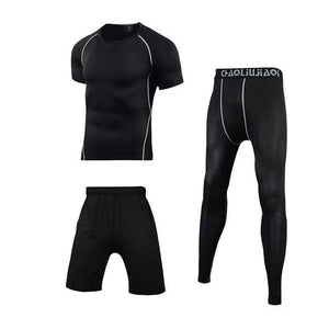 Men Sportswear Compression Sport Suits Quick Dry Running Sets Clothes Sports Joggers Training Gym Fitness Tracksuits Running Set Dashery Box 