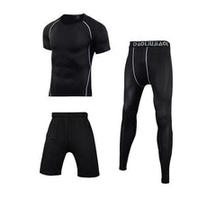 Load image into Gallery viewer, Men Sportswear Compression Sport Suits Quick Dry Running Sets Clothes Sports Joggers Training Gym Fitness Tracksuits Running Set Dashery Box Men sportswear 3-4 2XL 