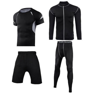 Men Sportswear Compression Sport Suits Quick Dry Running Sets Clothes Sports Joggers Training Gym Fitness Tracksuits Running Set Dashery Box Men sportswear 4-8 2XL 