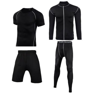 Men Sportswear Compression Sport Suits Quick Dry Running Sets Clothes Sports Joggers Training Gym Fitness Tracksuits Running Set Dashery Box Men sportswear 4-10 2XL 