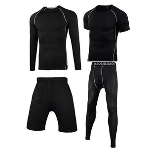 Men Sportswear Compression Sport Suits Quick Dry Running Sets Clothes Sports Joggers Training Gym Fitness Tracksuits Running Set Dashery Box Men sportswear 4-11 2XL 