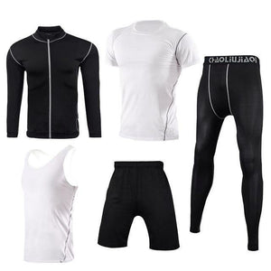 Men Sportswear Compression Sport Suits Quick Dry Running Sets Clothes Sports Joggers Training Gym Fitness Tracksuits Running Set Dashery Box 