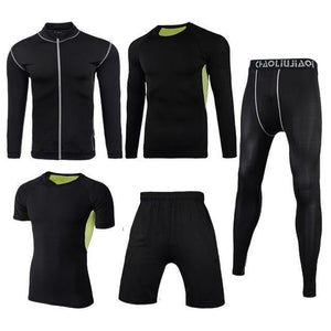 Men Sportswear Compression Sport Suits Quick Dry Running Sets Clothes Sports Joggers Training Gym Fitness Tracksuits Running Set Dashery Box Men sportswear 5-10 2XL 