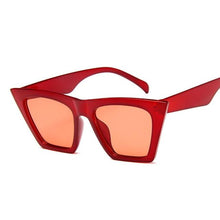 Load image into Gallery viewer, Fashion Square Sunglasses Women Designer Luxury Man/Women Cat Eye Sun Glasses Classic Vintage UV400 Outdoor Oculos De Sol Dashery Box Red 