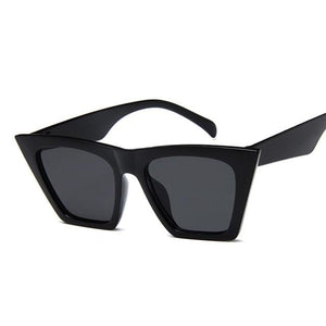 Fashion Square Sunglasses Women Designer Luxury Man/Women Cat Eye Sun Glasses Classic Vintage UV400 Outdoor Oculos De Sol Dashery Box Black Gray 