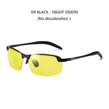 Load image into Gallery viewer, Male Change Color Chameleon Sunglasses Day Night Vision Driver&#39;s Eyewear Night vision sunglass Dashery Box 04 NIGHT VISION 