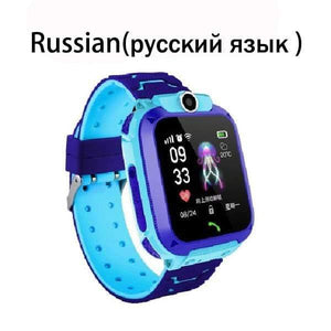 Q12 Children's Smart Watch SOS Phone Watch Smartwatch For Kids With Sim Card Photo Waterproof IP67 Kids Gift For IOS Android Childen's watch Dashery Box Russian China without box