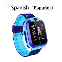 Load image into Gallery viewer, Q12 Children&#39;s Smart Watch SOS Phone Watch Smartwatch For Kids With Sim Card Photo Waterproof IP67 Kids Gift For IOS Android Childen&#39;s watch Dashery Box Spanish 1 China without box