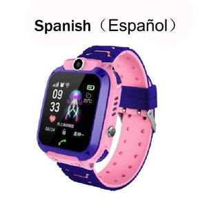 Q12 Children's Smart Watch SOS Phone Watch Smartwatch For Kids With Sim Card Photo Waterproof IP67 Kids Gift For IOS Android Childen's watch Dashery Box Spanish China without box