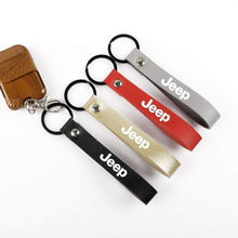 Load image into Gallery viewer, Leather Keychain Metal key rings Chains Customize Personalized Gifts Car Key Holder For Jeep Wrangler Auto Keyring Jeep accessories Dashery Box 