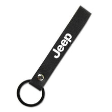 Load image into Gallery viewer, Leather Keychain Metal key rings Chains Customize Personalized Gifts Car Key Holder For Jeep Wrangler Auto Keyring Jeep accessories Dashery Box black 