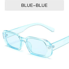 Load image into Gallery viewer, YOOSKE Brand Small Sunglasses Women Fashion Oval Sun Glasses Men Vintage Green Red Eyewear Ladies Traveling Style UV400 Goggles Dashery Box Blue 