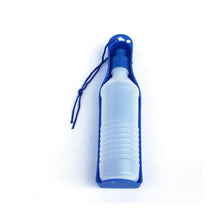 Load image into Gallery viewer, 250ml/500ml Pet Dog Water Bottle Plastic Portable Water Bottle Pets Outdoor Travel Drinking Water Feeder Bowl Foldable Dashery Box Blue 500ml 