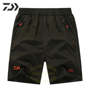 Unisex Breathable Multi Pocket Zipper Fishing Pants Sport Shorts Fishing Shorts Dashery Box Army Green 6XL 
