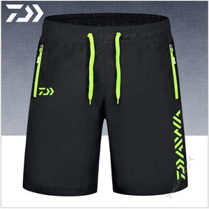 Unisex Breathable Multi Pocket Zipper Fishing Pants Sport Shorts Fishing Shorts Dashery Box Green XL 