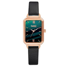 Load image into Gallery viewer, Gaiety Brand Women Watches Fashion Square Ladies Quartz Watch Bracelet Set Green Dial Simple Rose Gold Mesh Luxury Women Watches Dashery Box 1pc Leather Watch 2 
