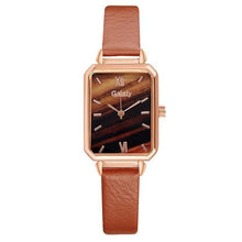 Load image into Gallery viewer, Gaiety Brand Women Watches Fashion Square Ladies Quartz Watch Bracelet Set Green Dial Simple Rose Gold Mesh Luxury Women Watches Dashery Box 1pc Leather Watch 3 