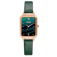 Load image into Gallery viewer, Gaiety Brand Women Watches Fashion Square Ladies Quartz Watch Bracelet Set Green Dial Simple Rose Gold Mesh Luxury Women Watches Dashery Box 1pc Leather Watch 4 